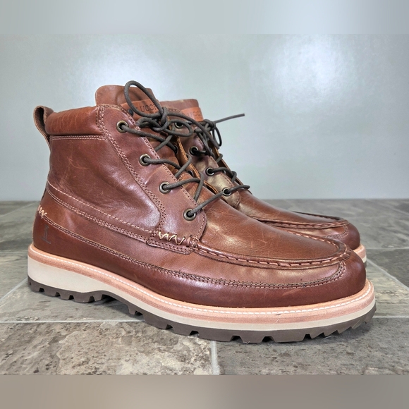 RARE LUCCHESE RANGER II LACE UP LEATHER BOOTS. - Picture 5 of 16